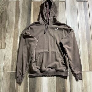 Gymshark Taupe Hoodie with Logo